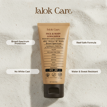 Jalok Care Face and Body Sunscreen SPF 50