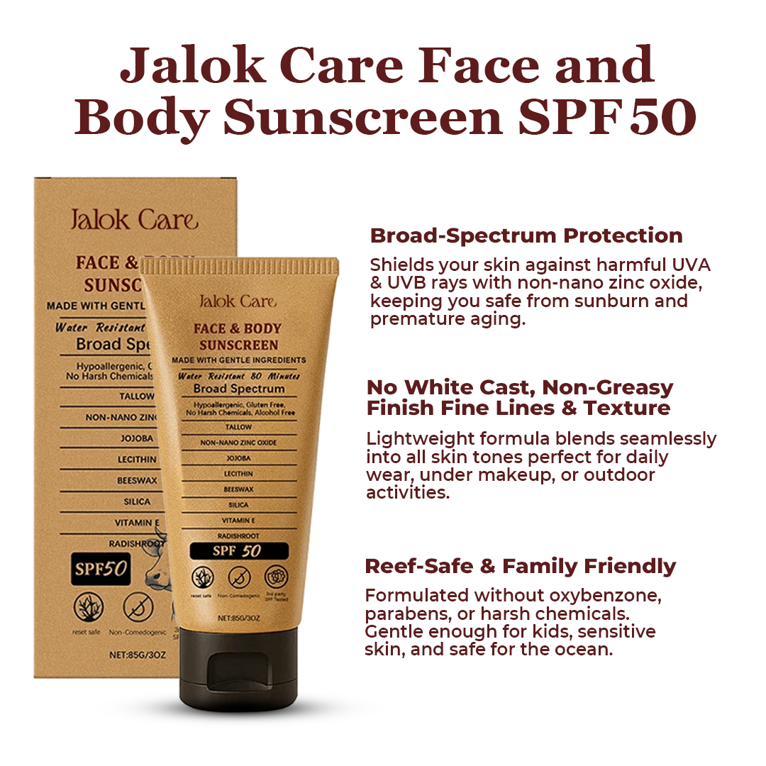 Jalok Care Face and Body Sunscreen SPF 50